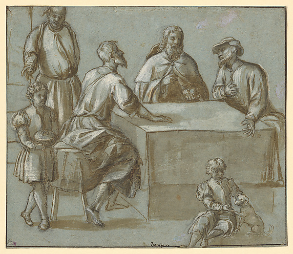 The Supper at Emmaus by Bonifacio de' Pitati (Bonifacio Veronese)