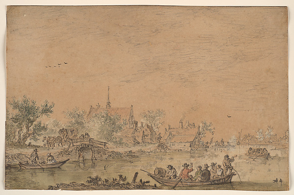 Boating Party on a River