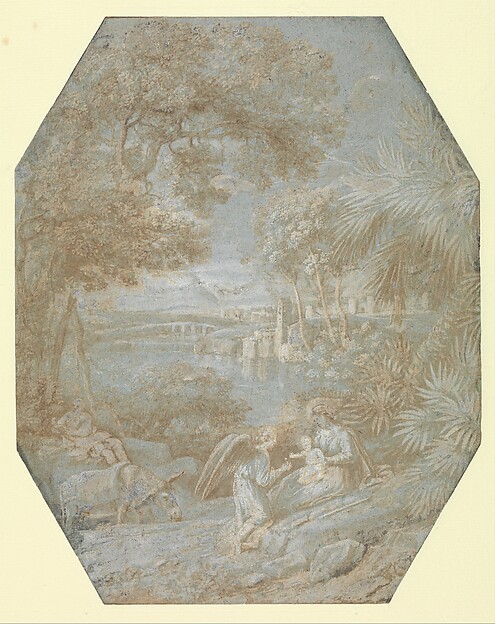 Landscape with the Rest on the Flight into Egypt by Claude Lorrain (Claude Gellée)