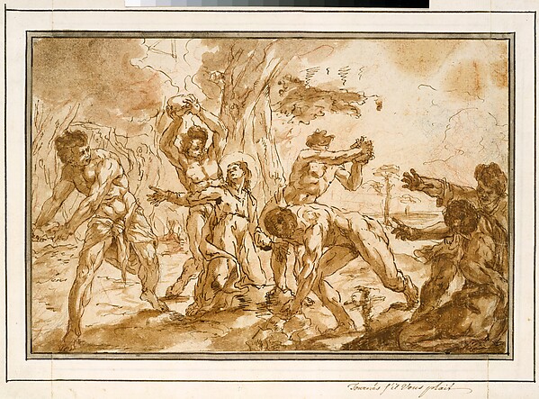 The Stoning of Saint Stephen by Niccolo (Nicolaus) Bambini