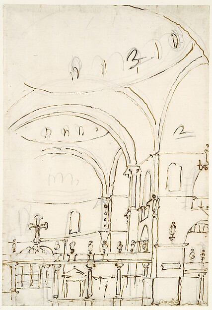 Interior of the Basilica of San Marco, Showing the Crossing and the Choir