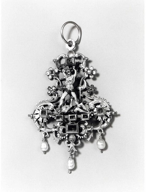 Pendant with Cain and Abel by Anonymous