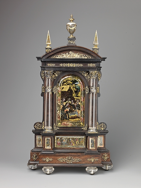 Tabernacle House Altar with the Adoration of the Shepherds, the Adoration of the Magi, and the Annunciation. by Reinhold Vasters