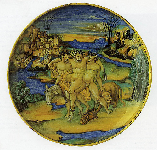Dish (coppa): The satyr Silenus on an Ass